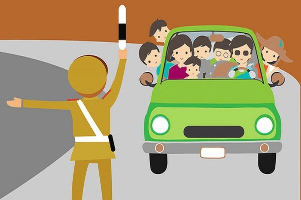 Xe ô tô 5 chỗ chở 6 có vi phạm quy định tại Nghị định 168?